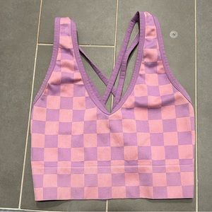 Colsie Checkered Crop Top